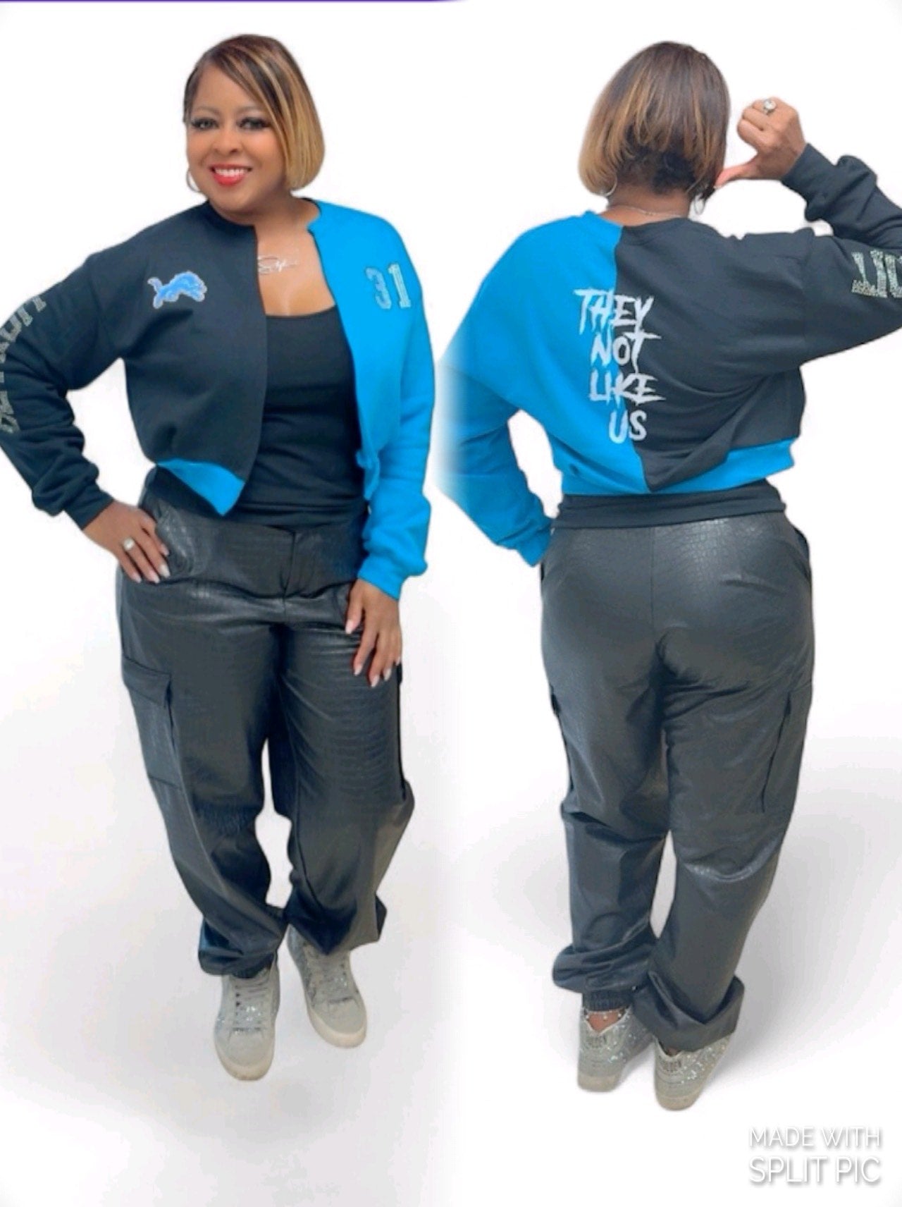 Color Block Cropped Cardigan