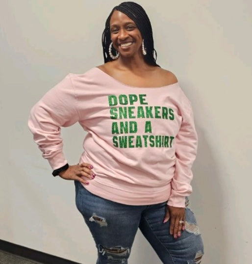 Off Shoulder Sweatshirt