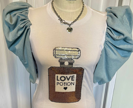 Jean Puffy Sleeve Love Potion