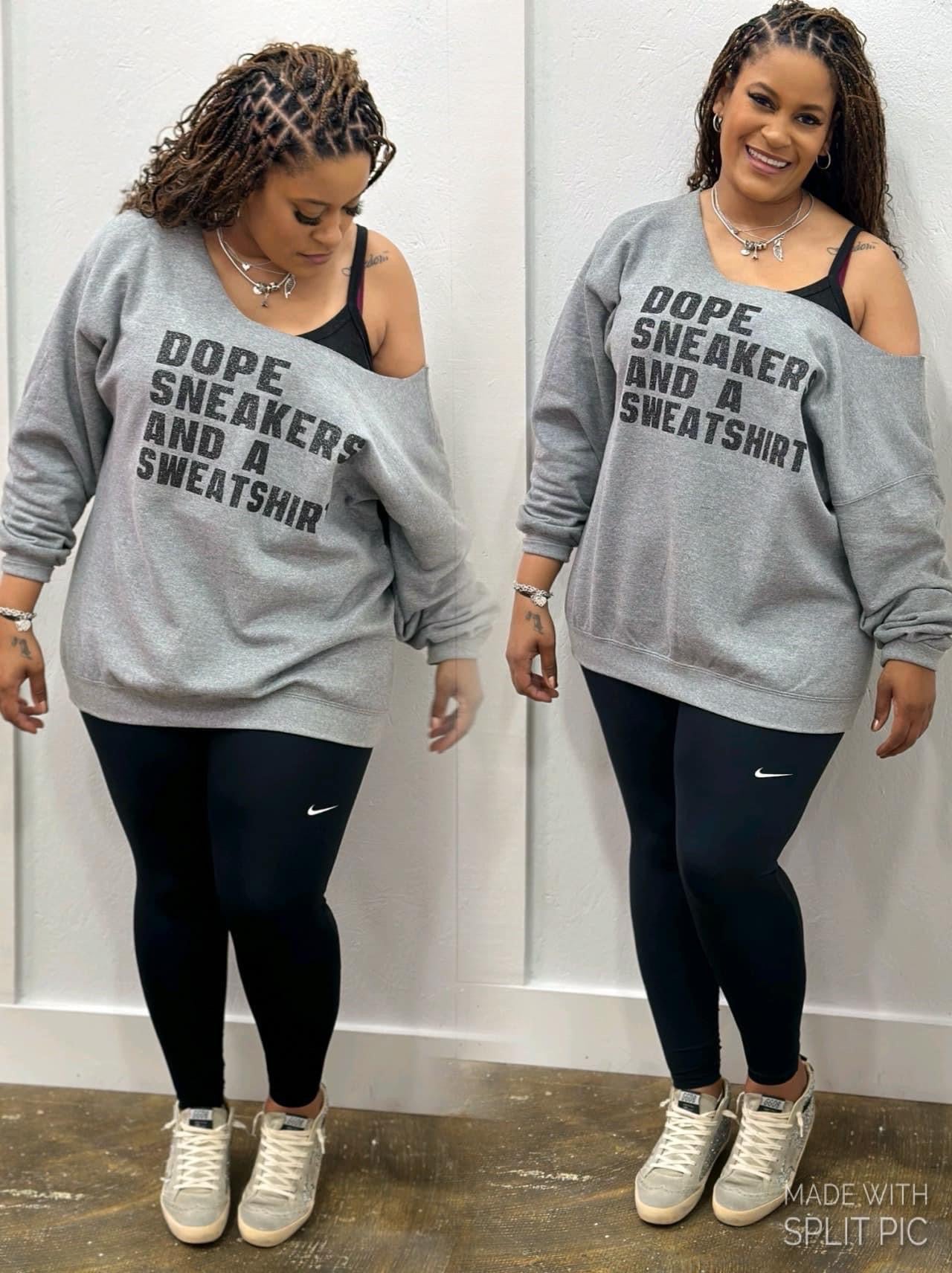 Dope Sneakers Off the Shoulder Shirt