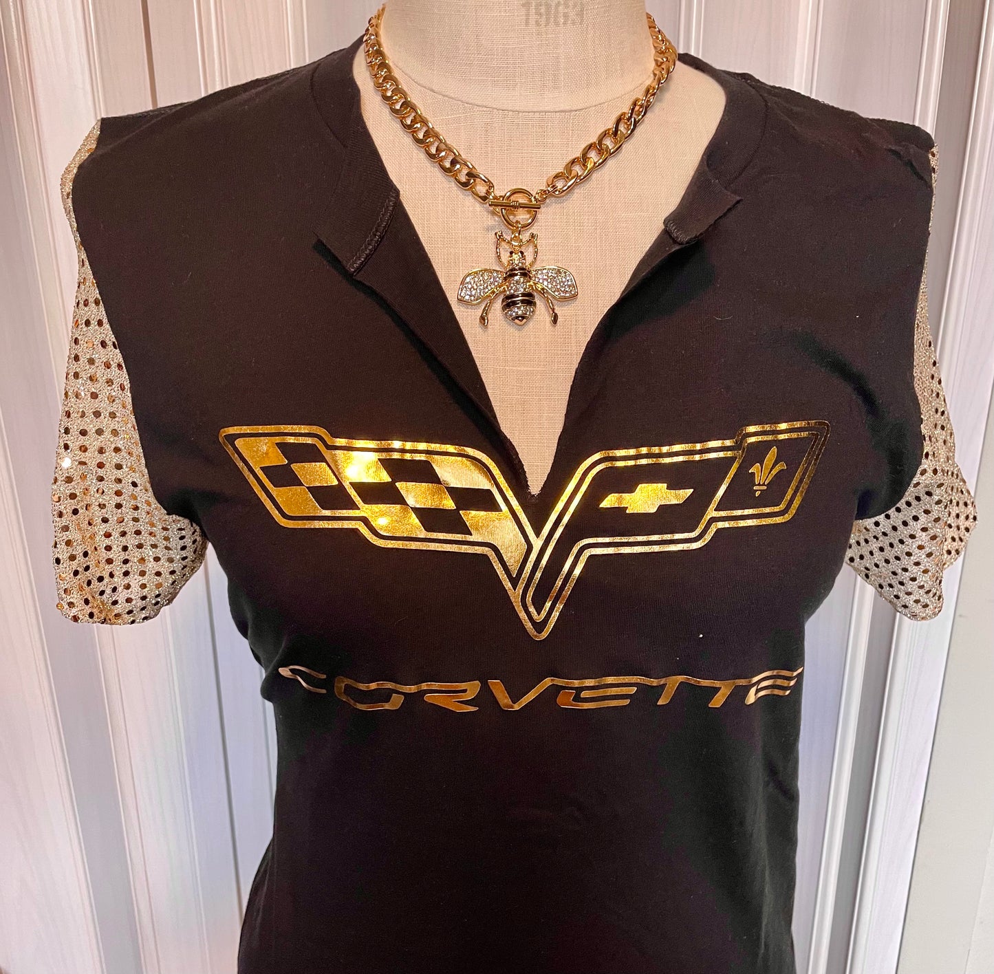 Ladies Corvette Black w/ Gold
