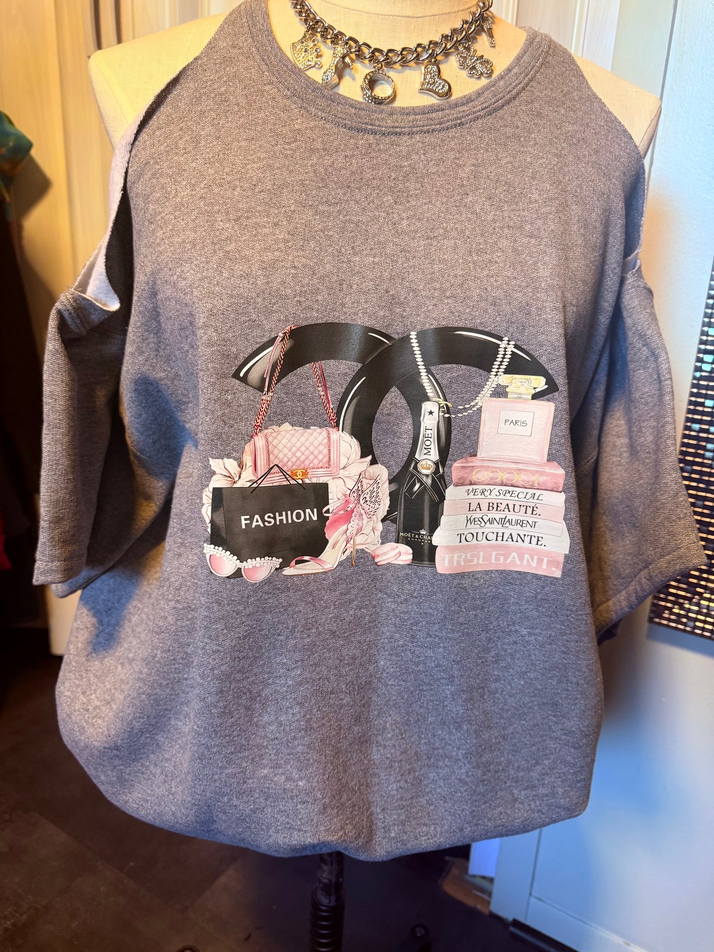 Cold Shoulder Sweatshirt