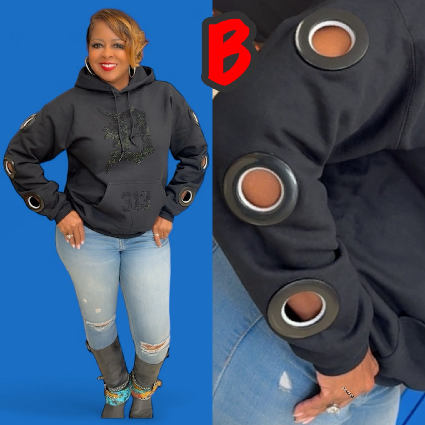 Black on Black “Holy” Hoodie