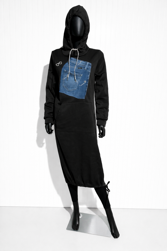 Denim On Deck Hoodie Dress