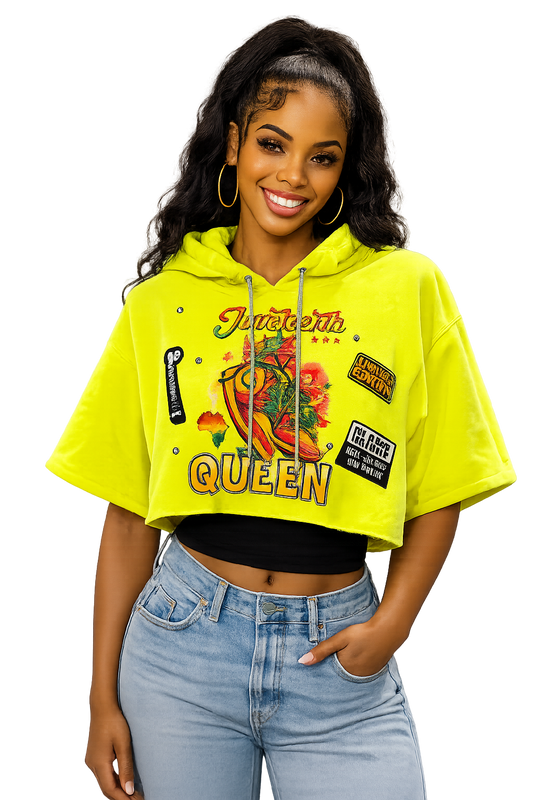 Crop Short Sleeved Hoodie