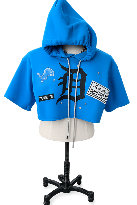 Lions Crop Hoodie