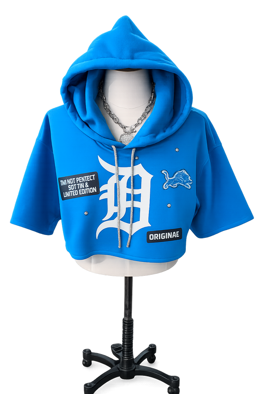 Lions Crop Hoodie