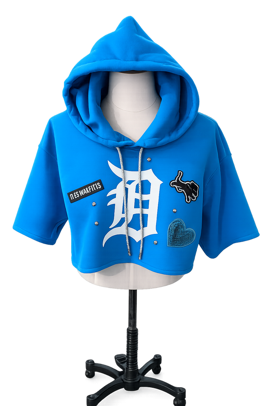 Lions Crop Hoodie